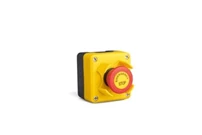 P Series Plastic 1 Hole BDEE + C4BK (NC) + B MUHAFAZA Yellow-Black Control Box